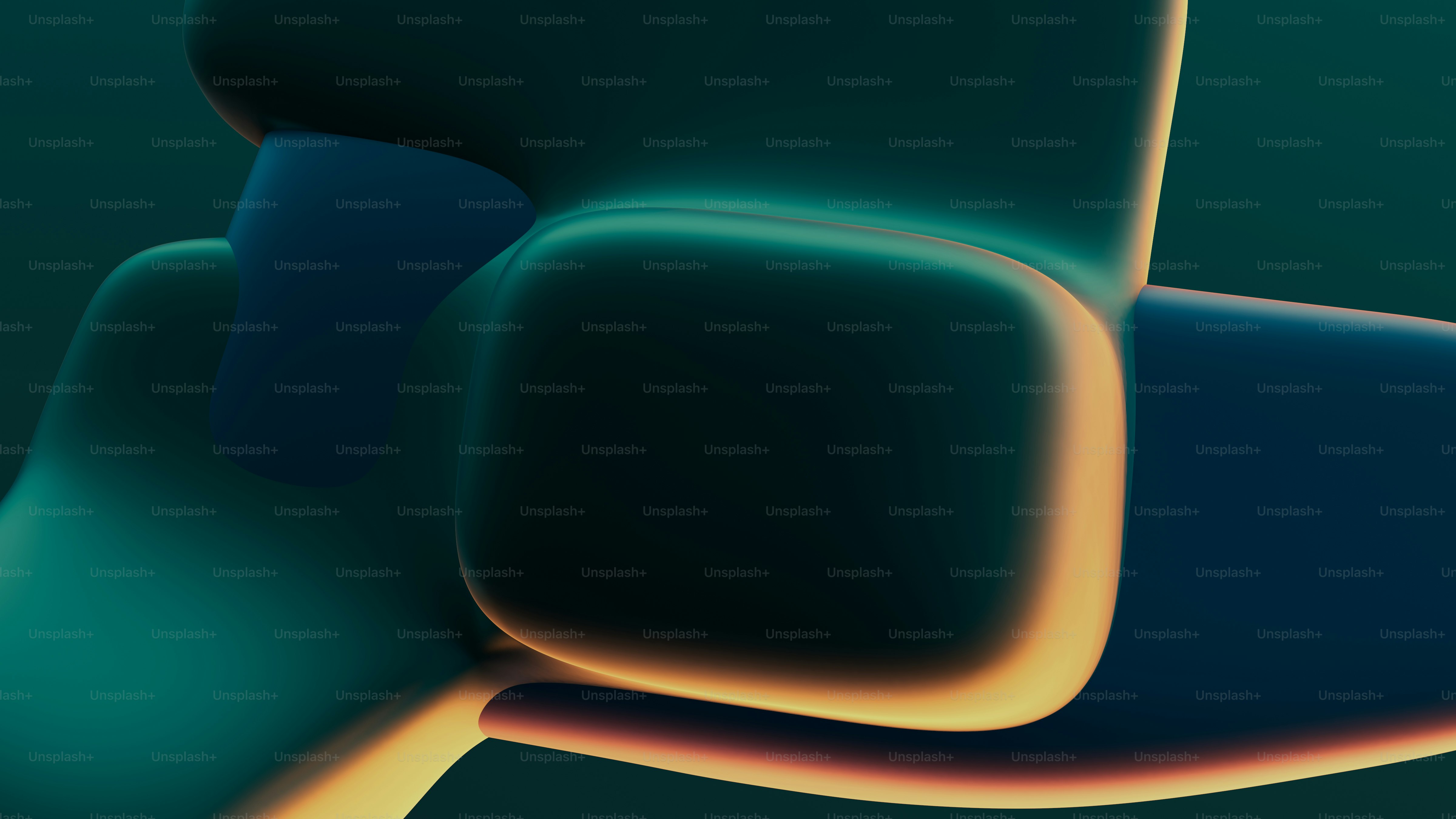 A close up of a blue and yellow chair photo – Abstract Image on Unsplash