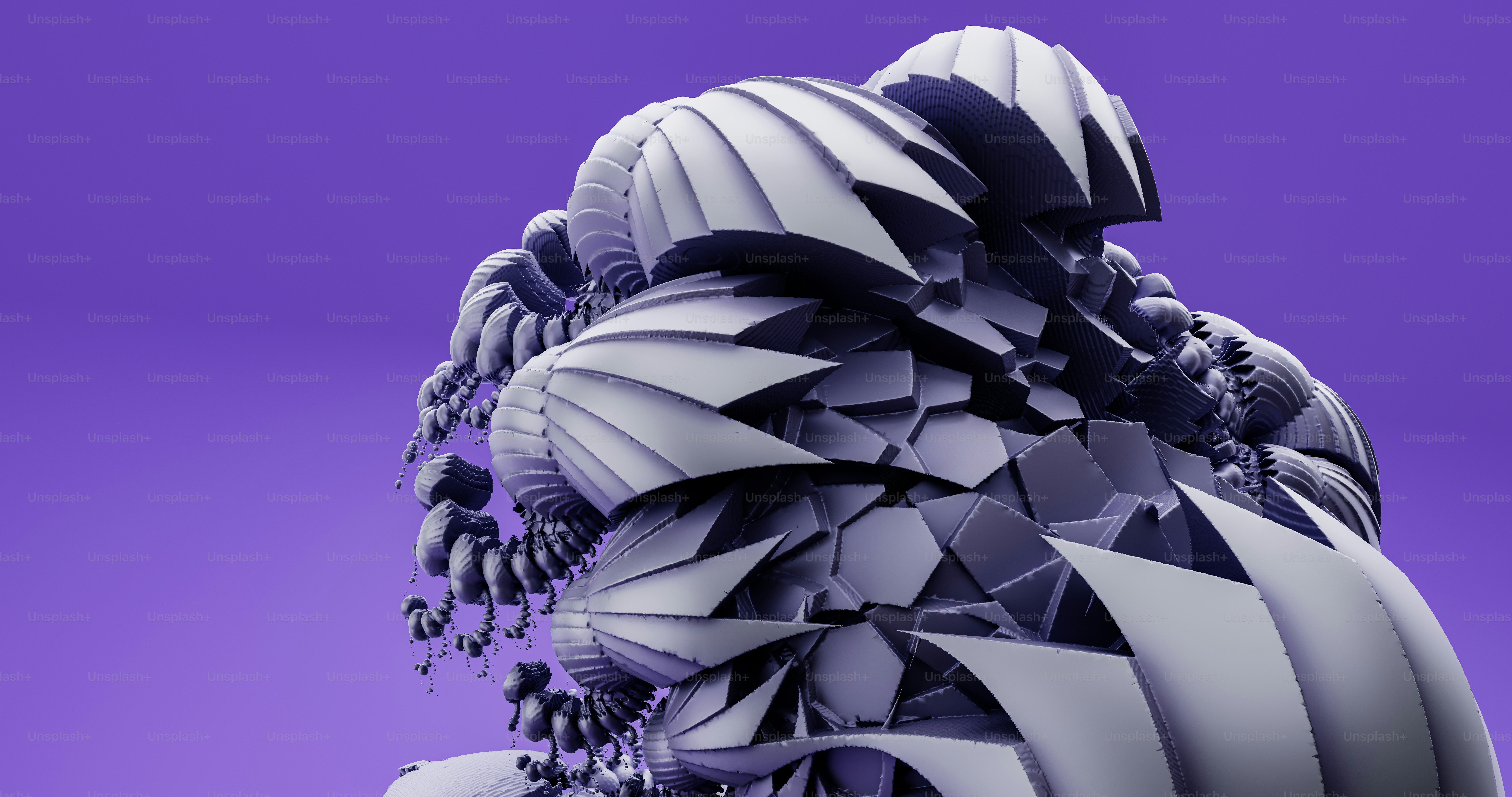 a sculpture made of various shapes and sizes