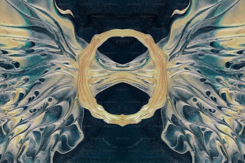 Una imagen de un diseño abstracto con alas
