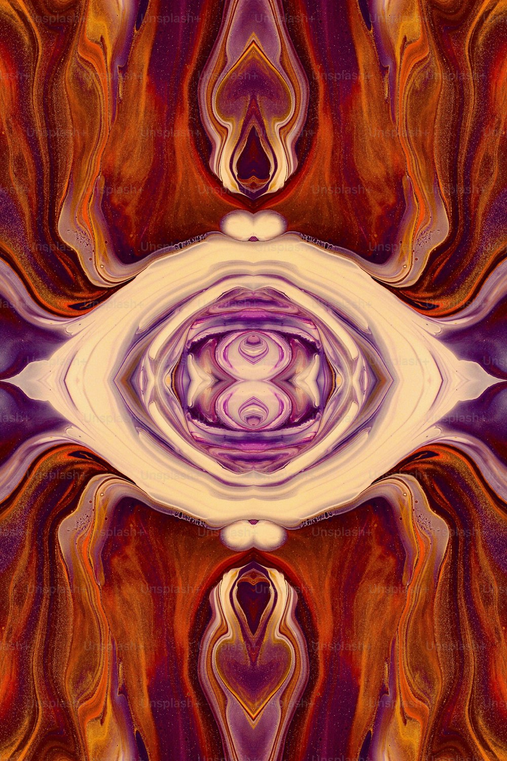 Una imagen abstracta de un patrón púrpura y naranja