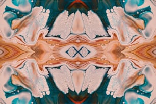 Una imagen abstracta de un patrón compuesto de diferentes colores y formas