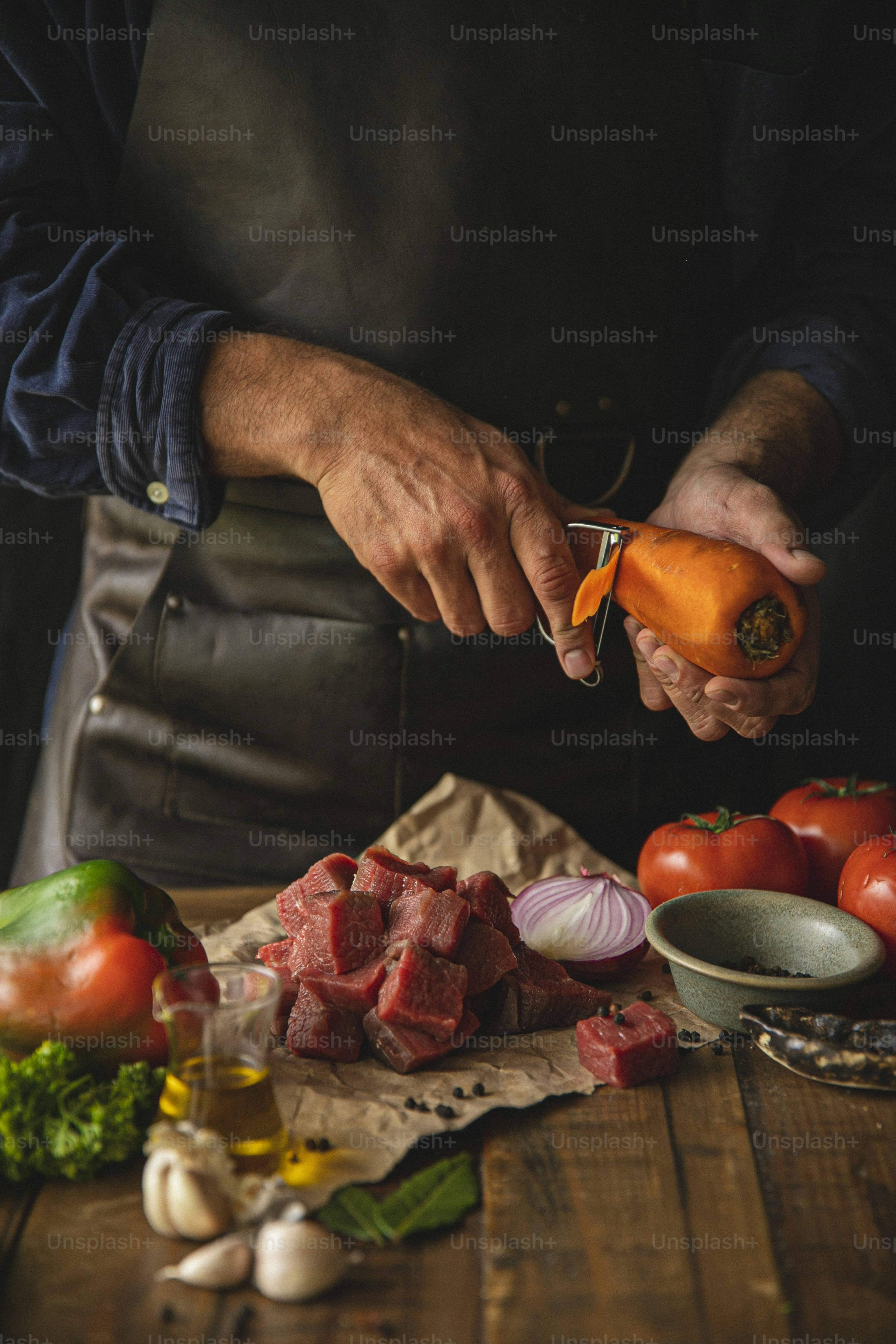 a person holding an orange object in their hand