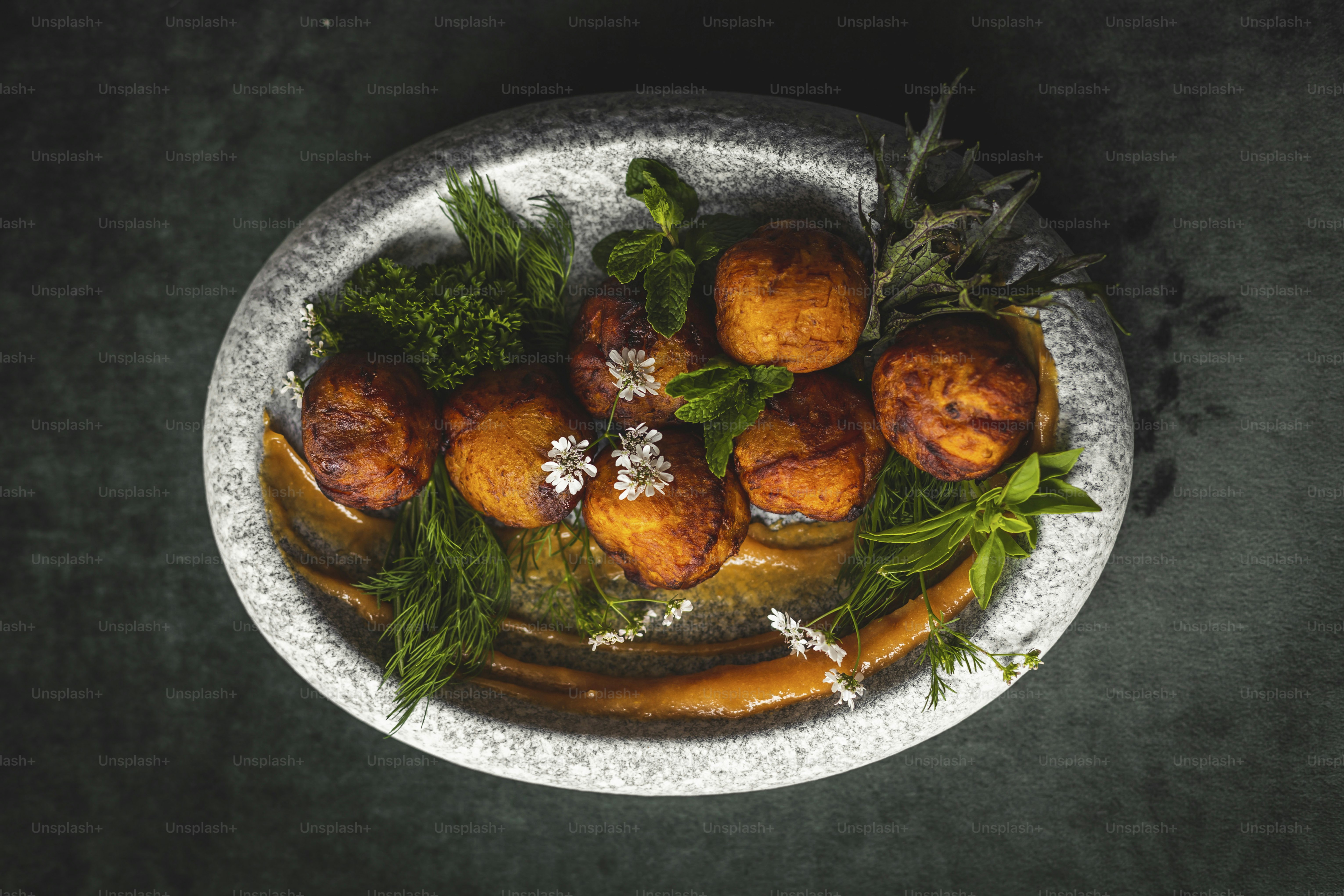 a white plate topped with food on top of a table
