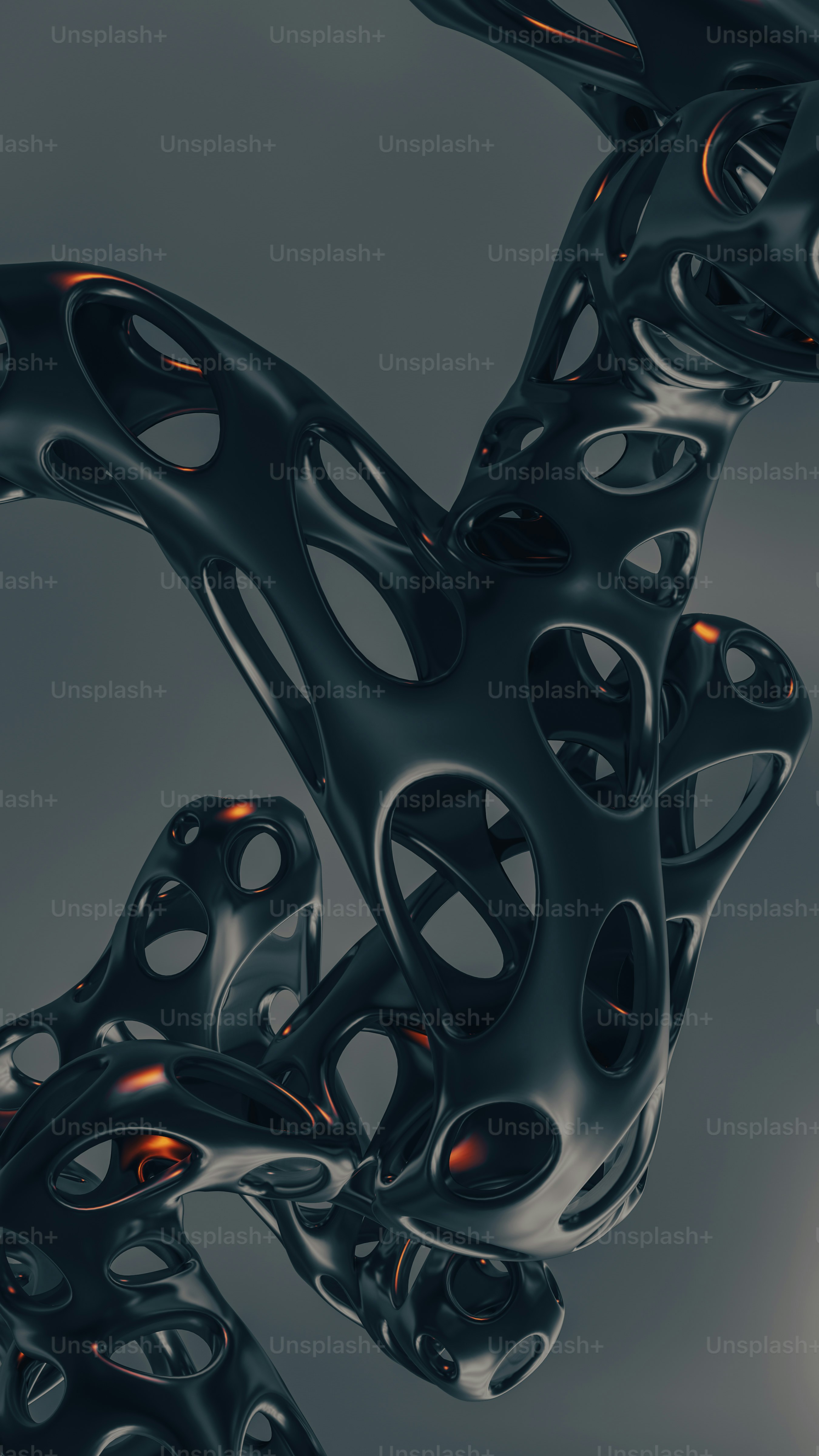 A computer generated image of a black object photo – 4k wallpaper Image ...
