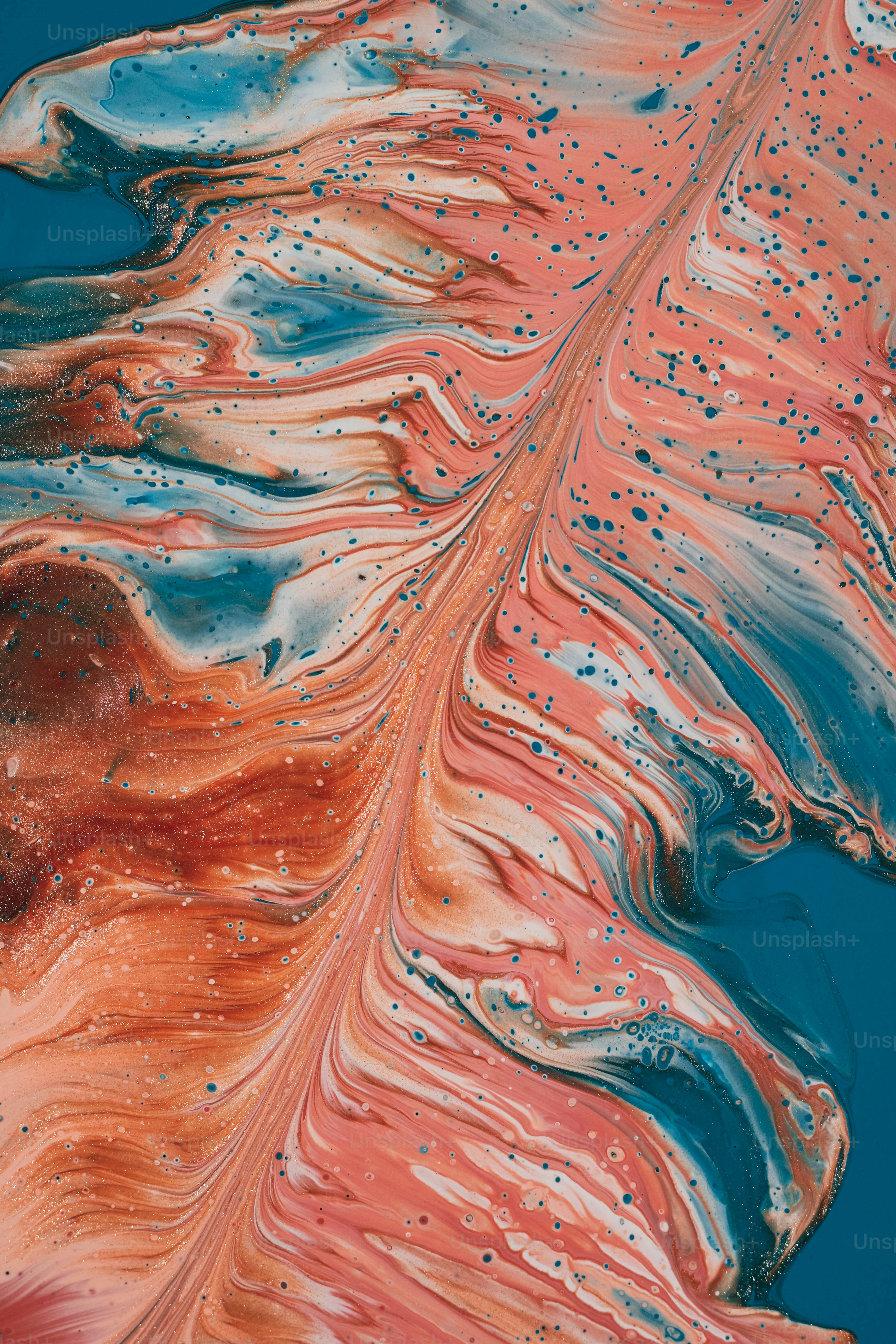 a close up of a painting of a leaf