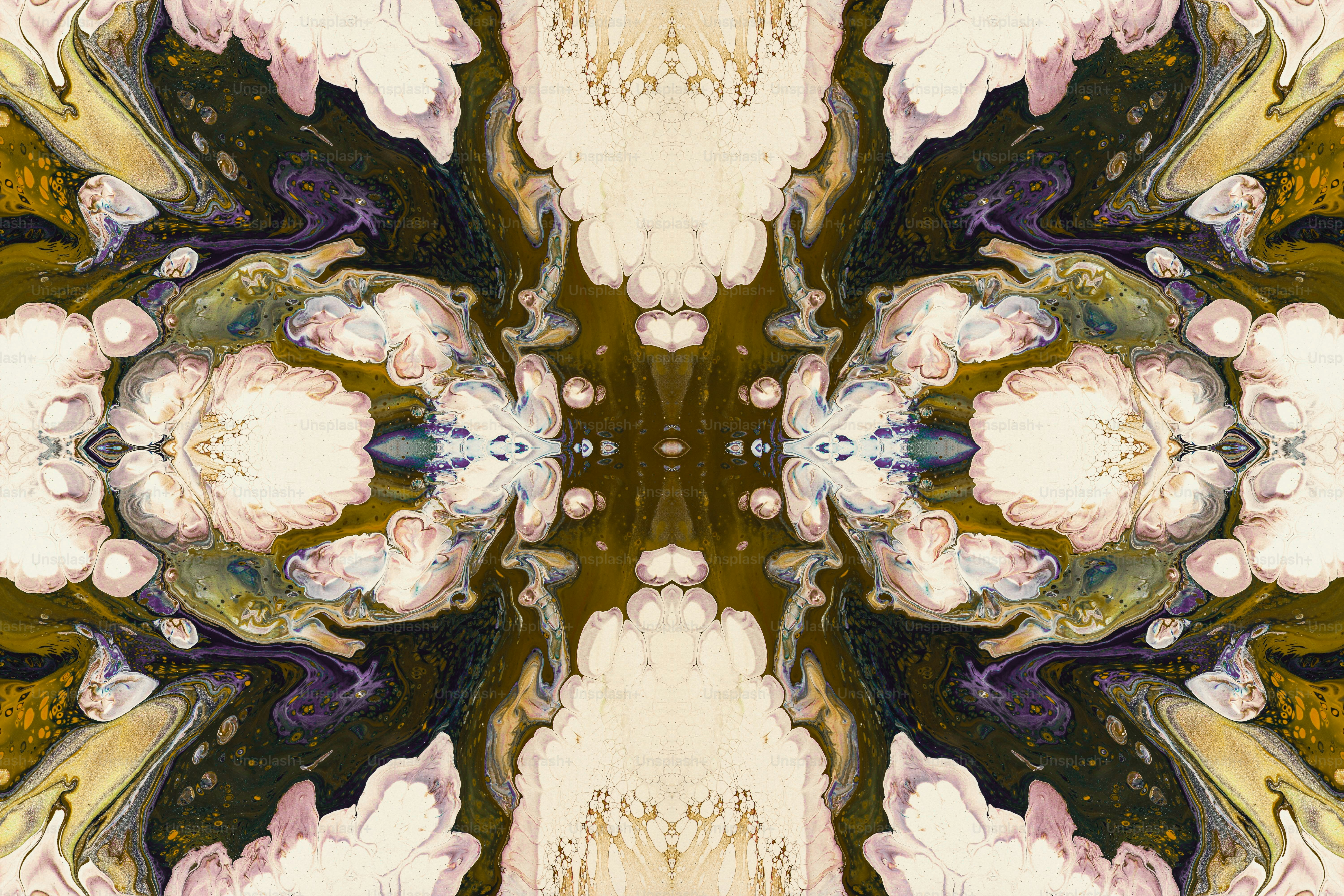 a kaleii style picture of a flower