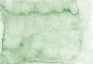 ein Gemälde einer grünen Fläche mit weißem Hintergrund
