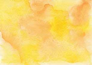 黄色と茶色の水彩画