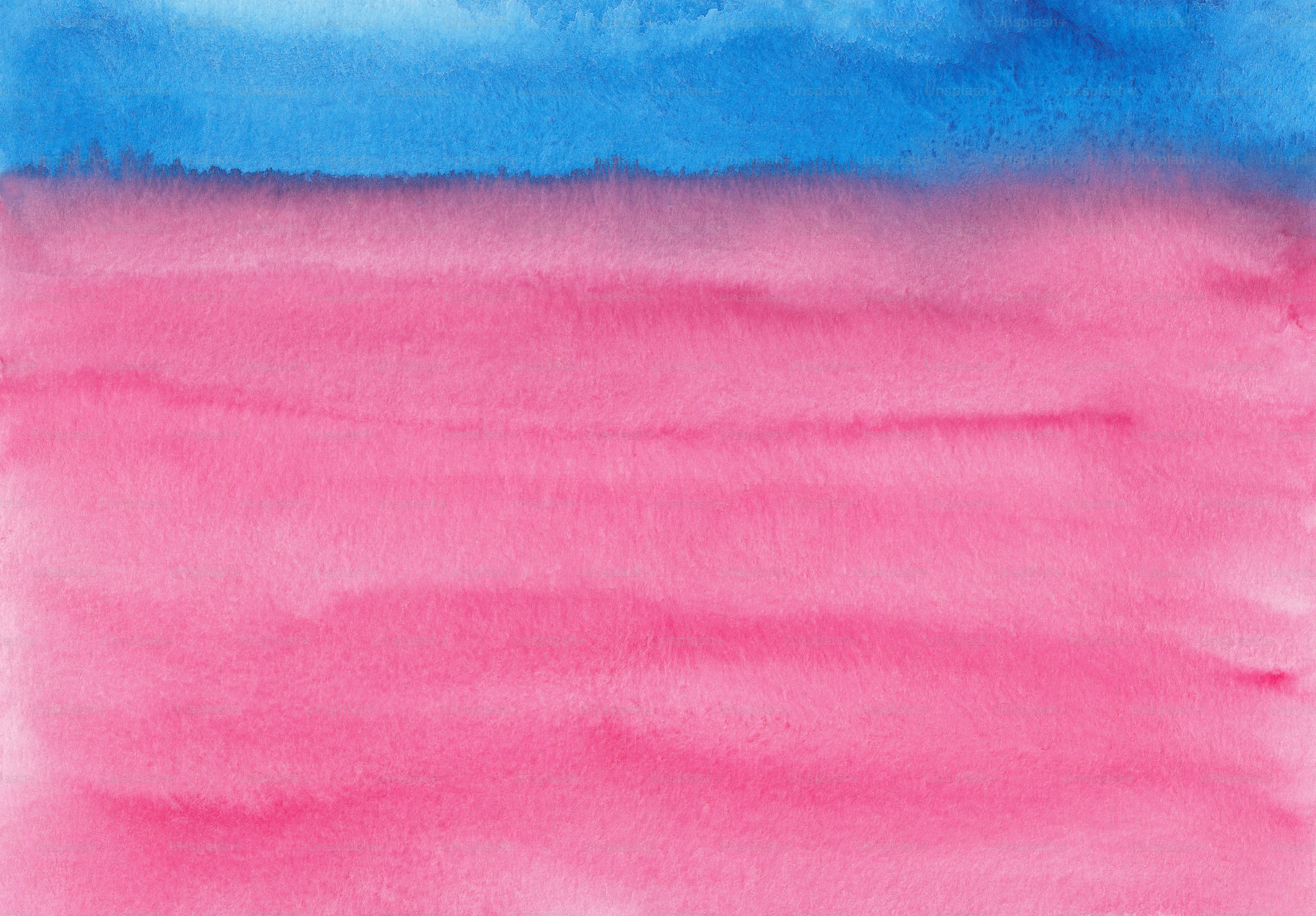 Una acuarela de un cielo rosa y azul