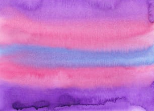 a watercolor painting of a pink and blue stripe