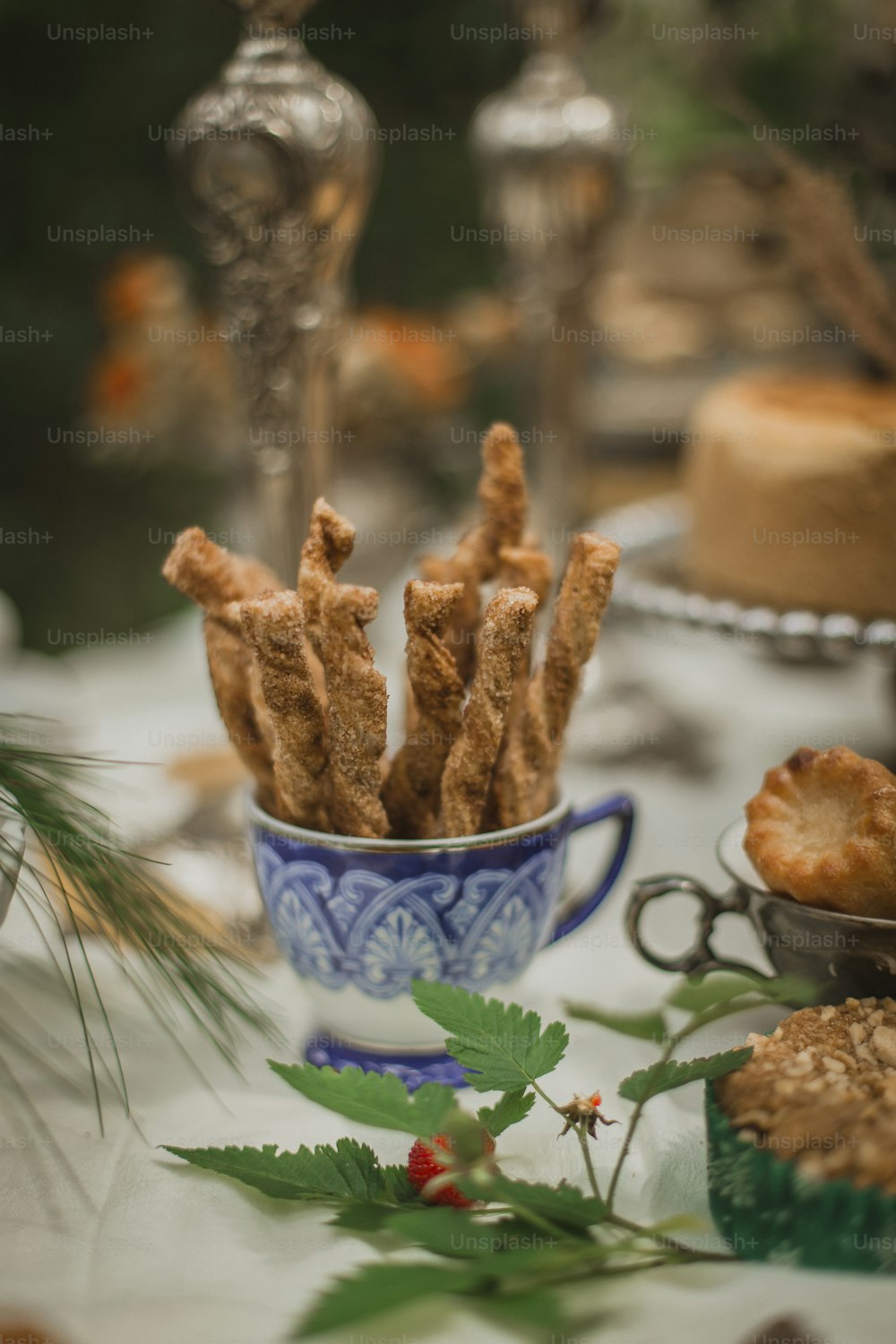 a bowl of fried food on a table