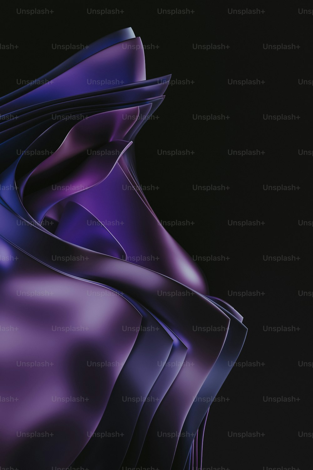 a purple abstract background with a black background