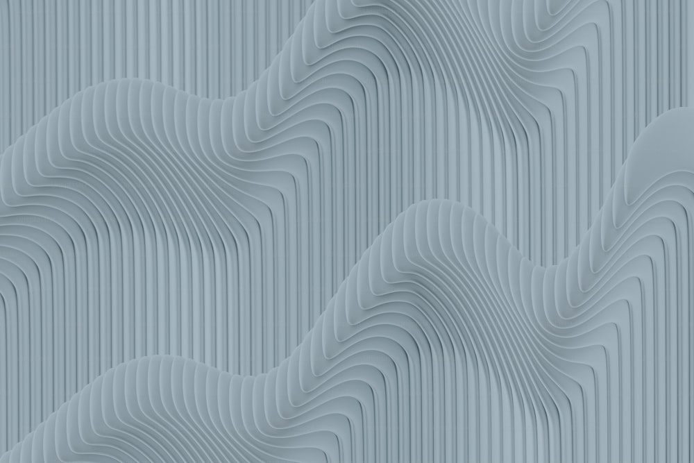 a blue background with wavy lines