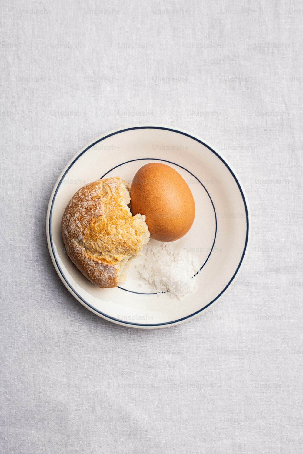 a white plate topped with two different types of food