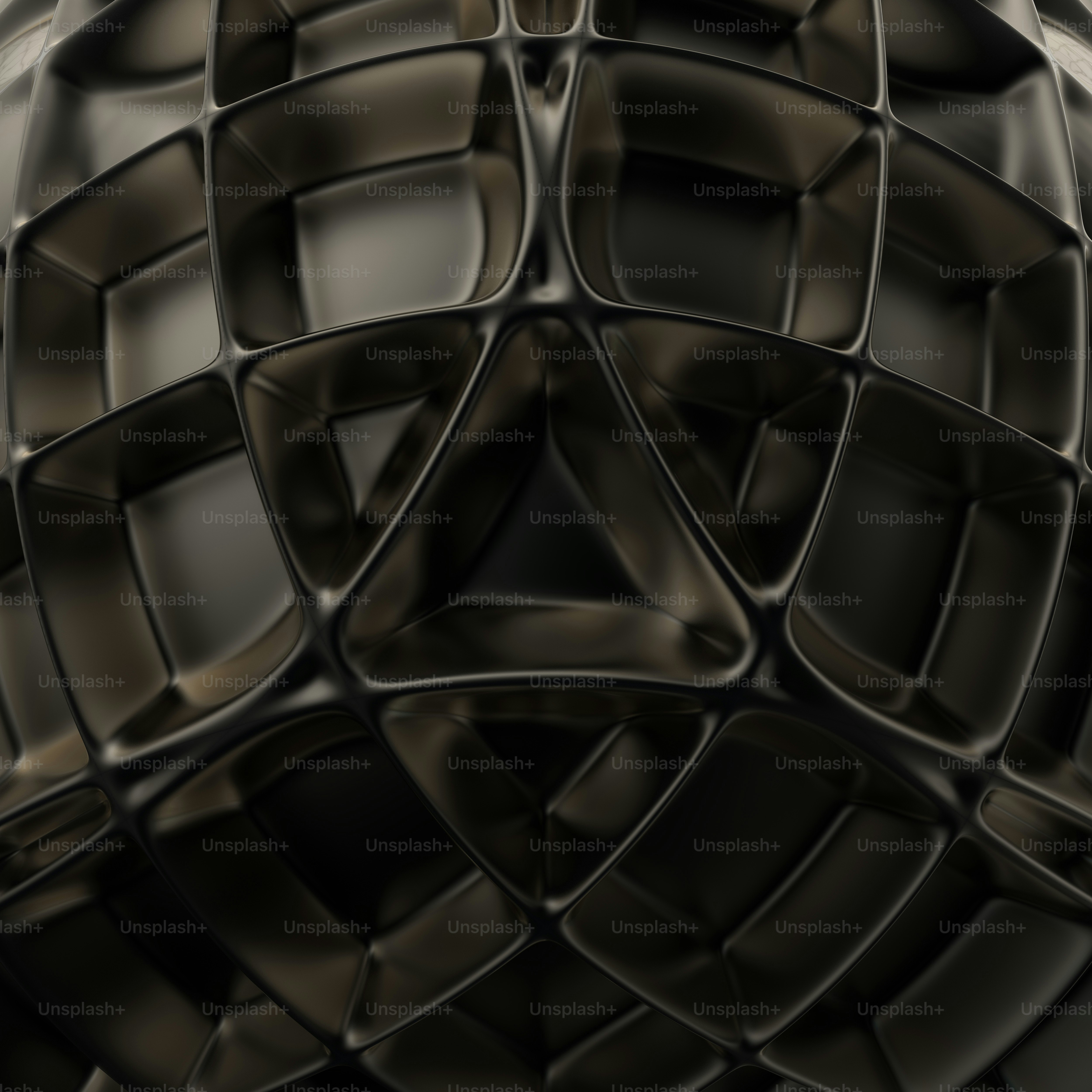 a black object with a lot of squares on it