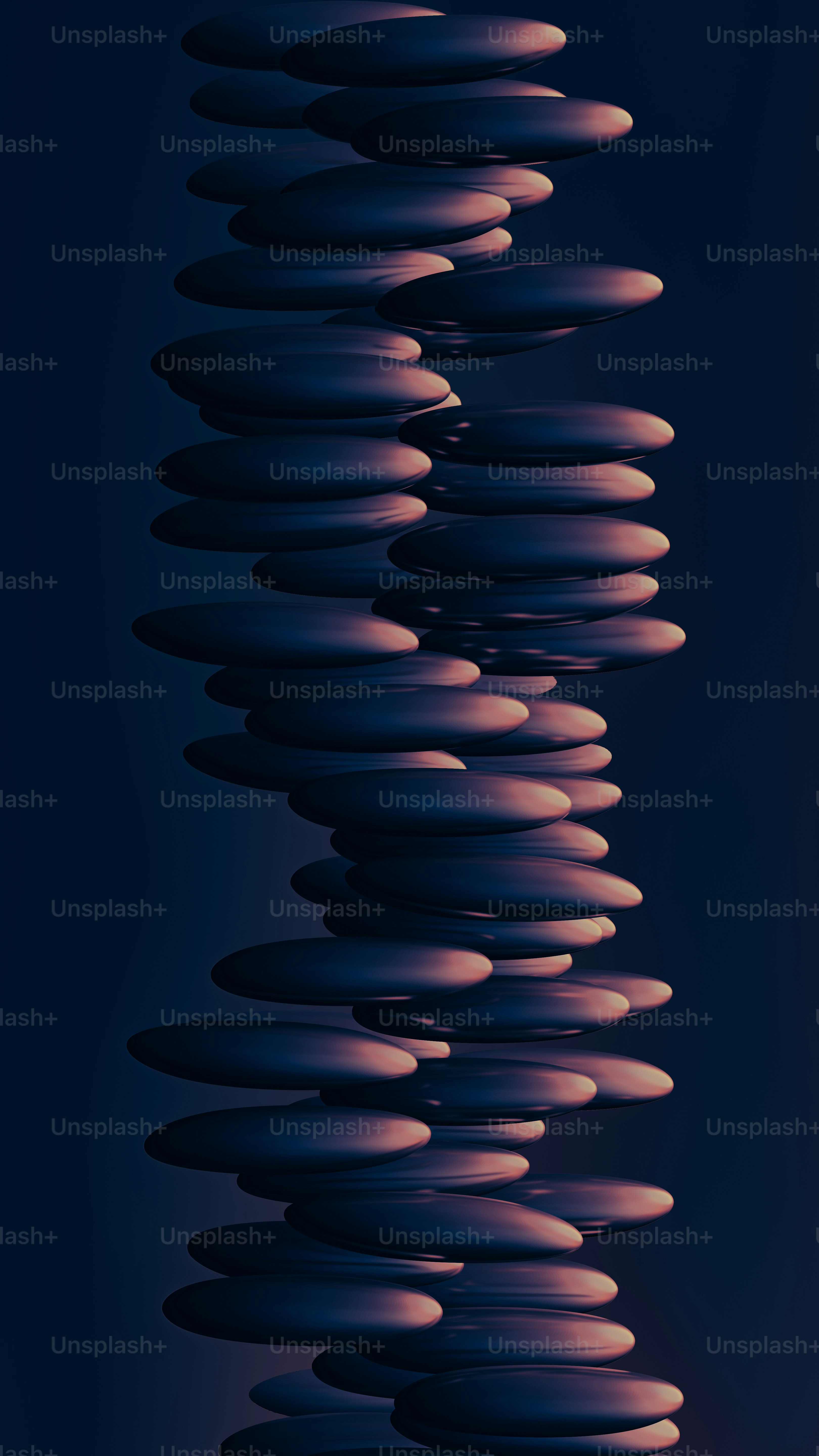 a blue and purple abstract background with circles