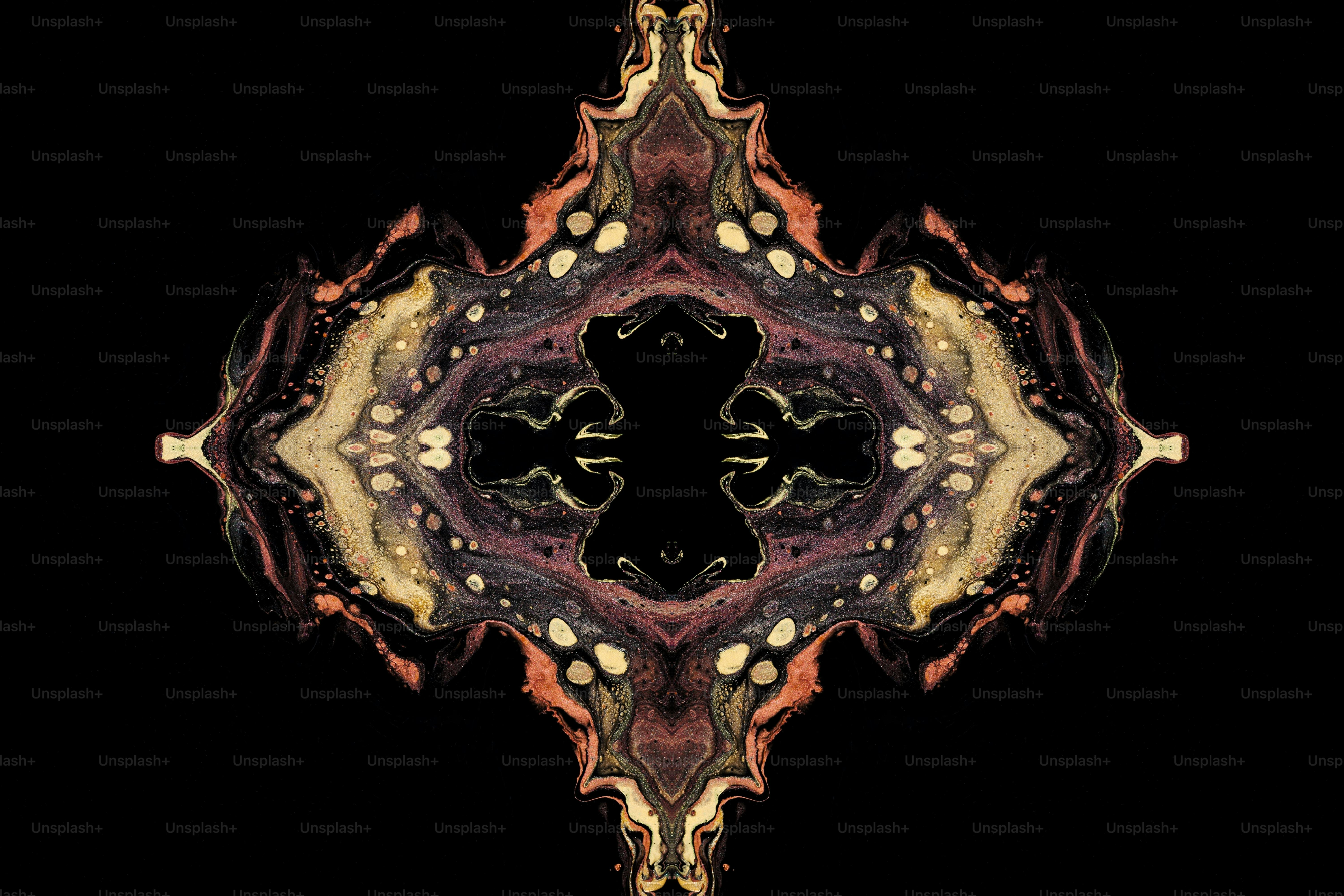 a picture of a black background with an intricate design