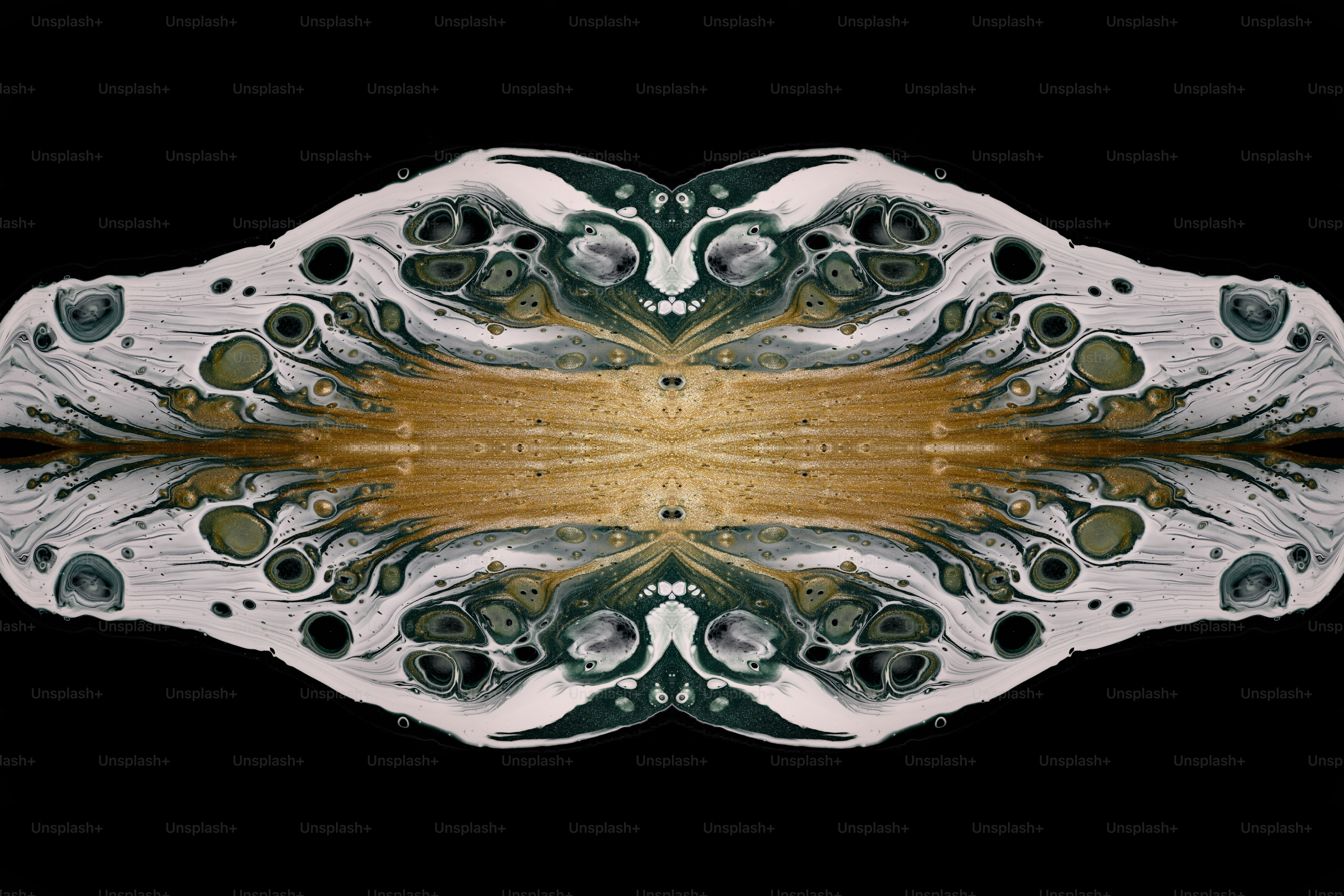 a picture of a black and white pattern with a brown center