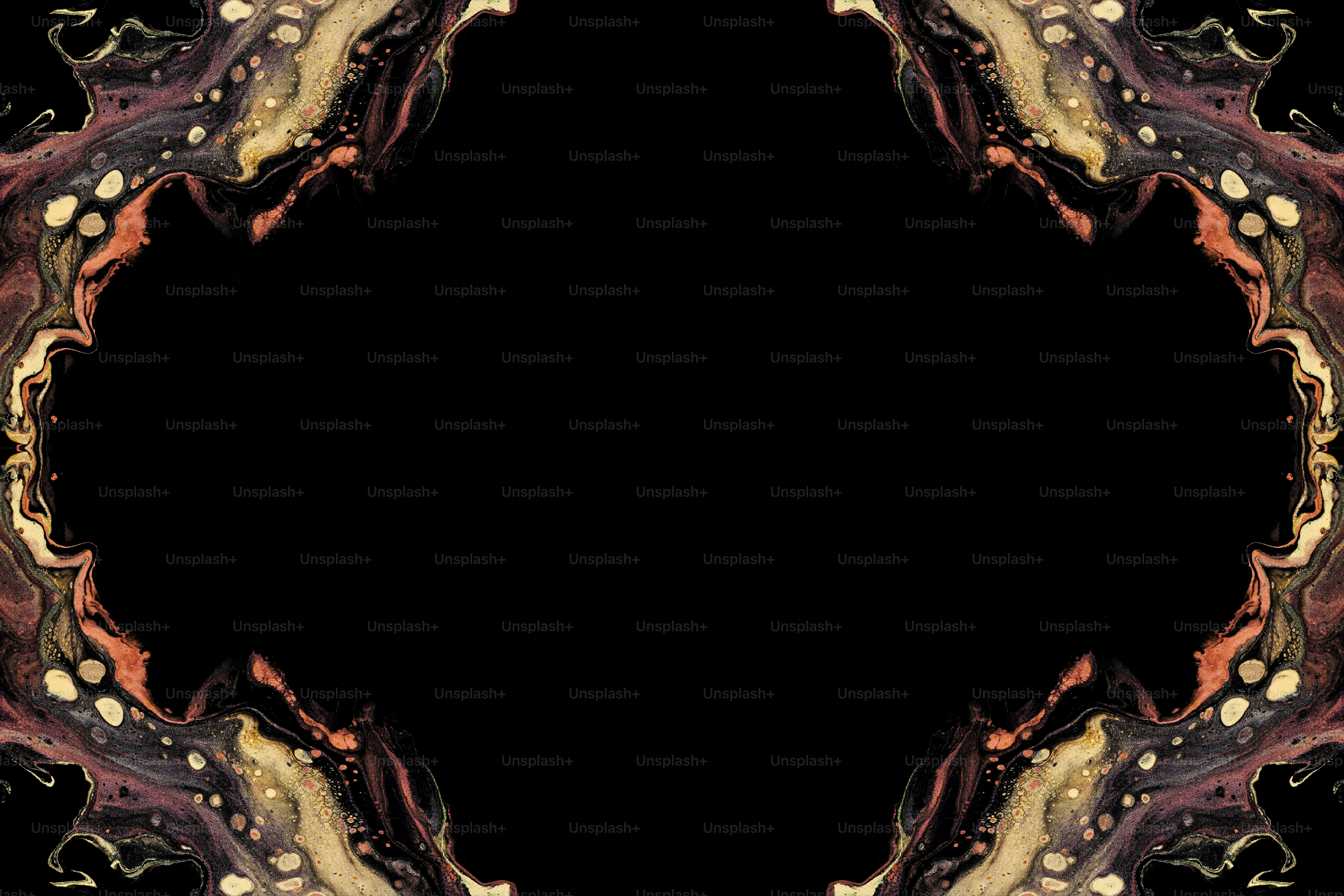 Una imagen de un fondo negro con un diseño circular