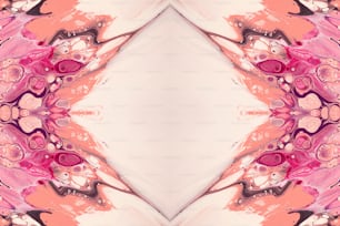 Una imagen de un diseño abstracto en blanco y rosa