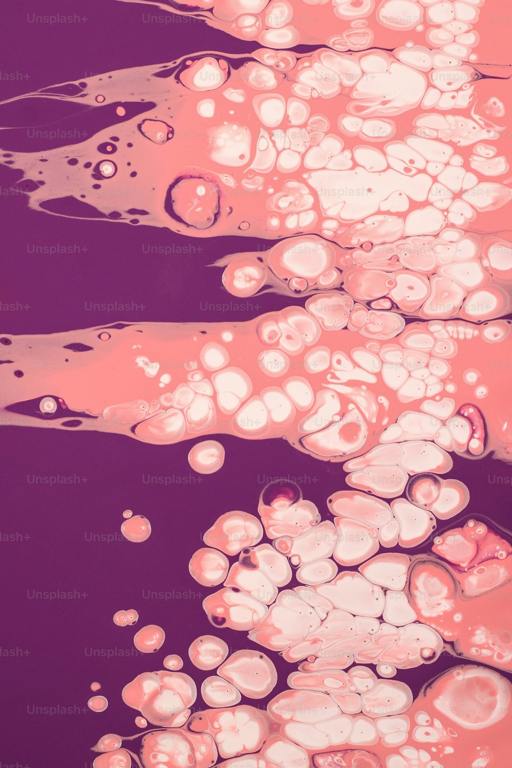 Un grupo de burbujas flotando sobre un cuerpo de agua