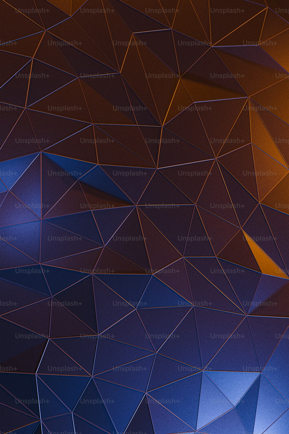 an abstract image of a blue and orange background