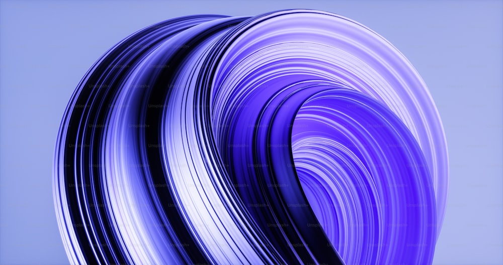 an abstract photo of a blue and purple object