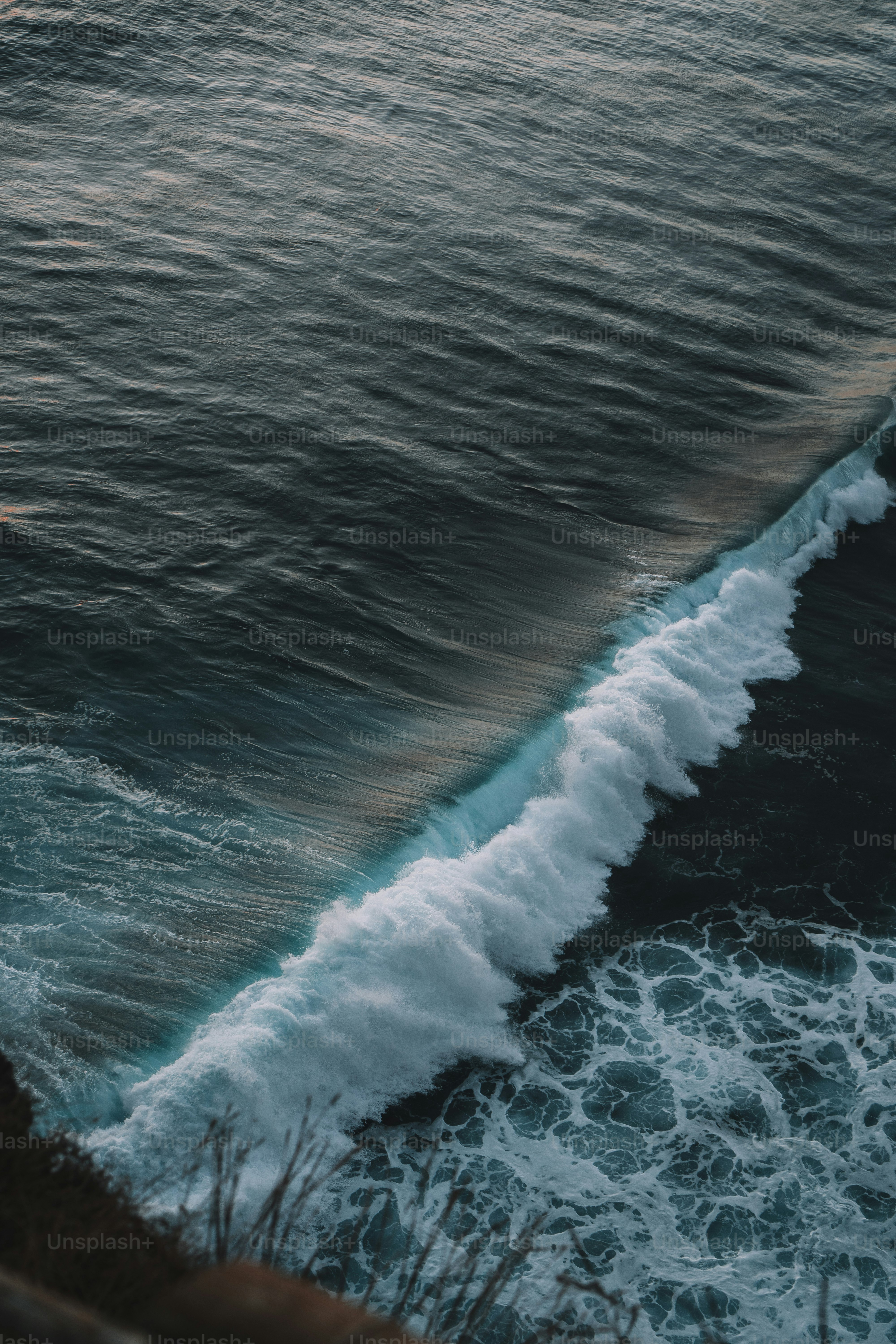 A large body of water with a wave coming in photo – Sea Image on Unsplash