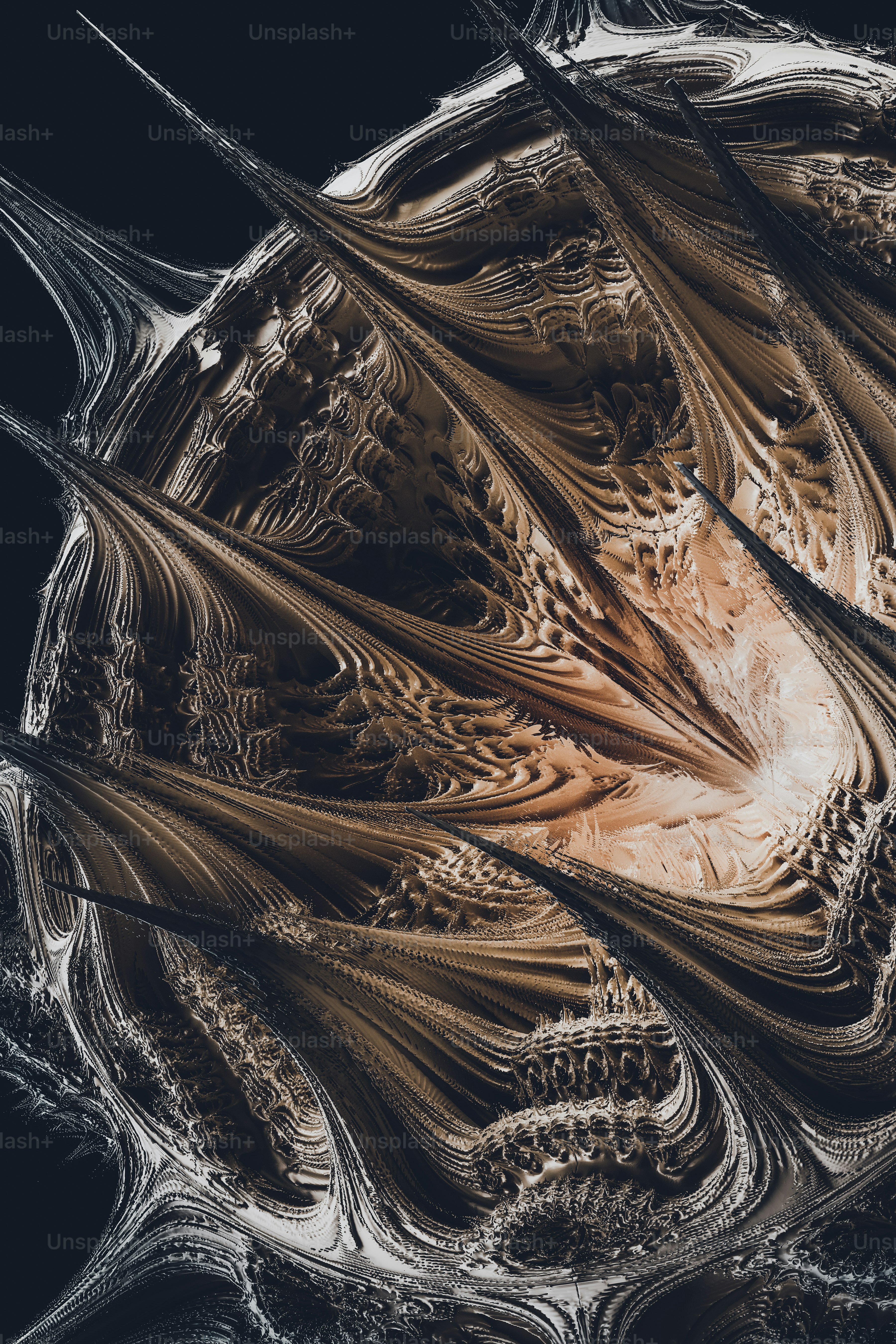 a close up of a flower with a black background