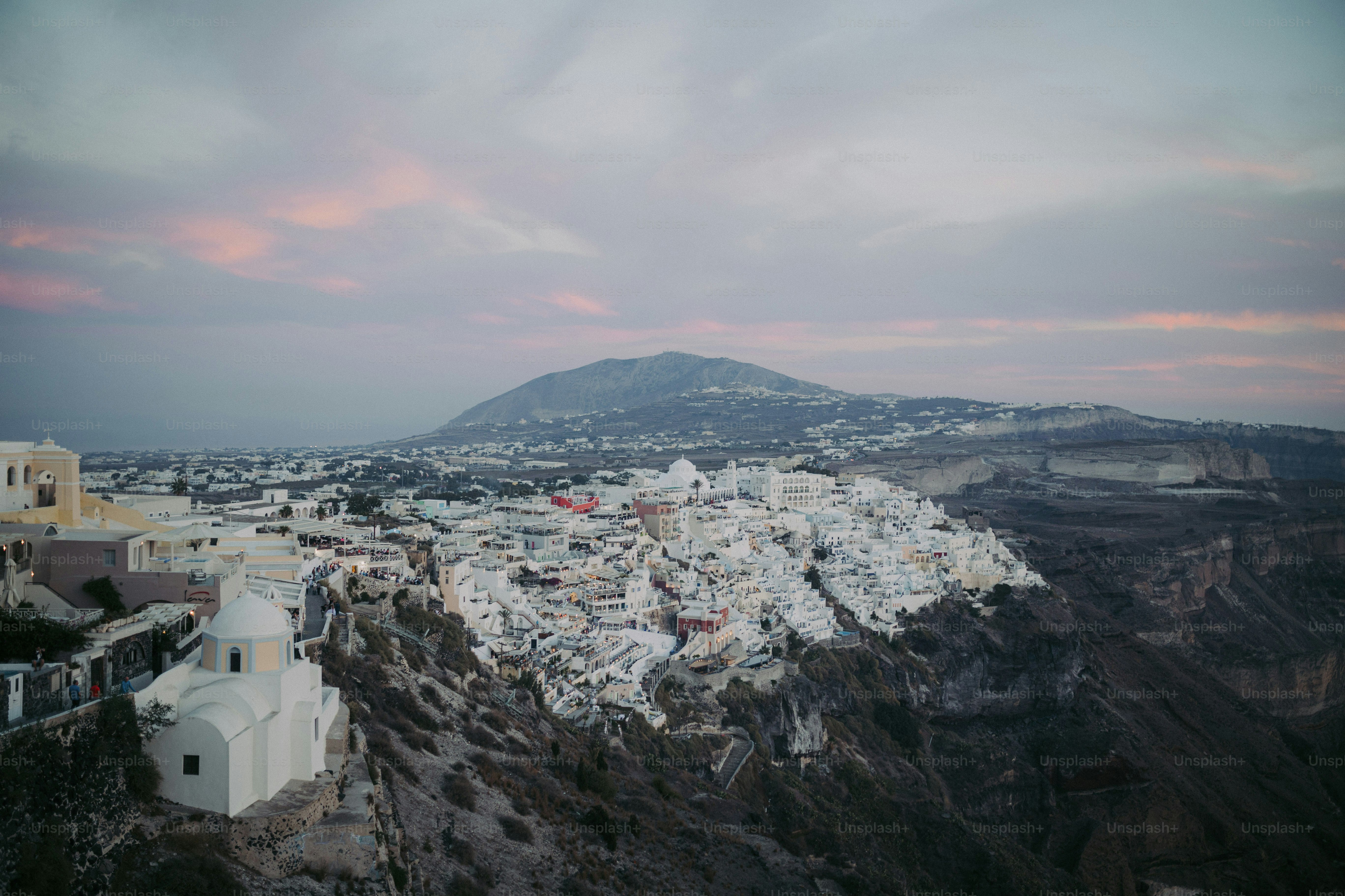 高い視点からの都市の眺め
