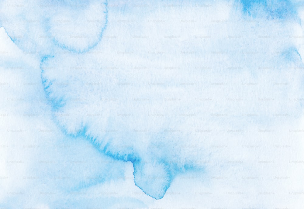 雪の中のホッキョクグマの水彩画