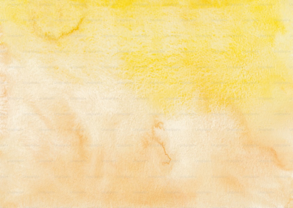 黄色と茶色の背景の水彩画
