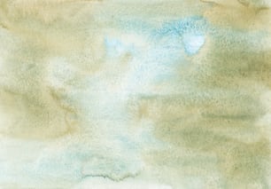 雲のある空の水彩画