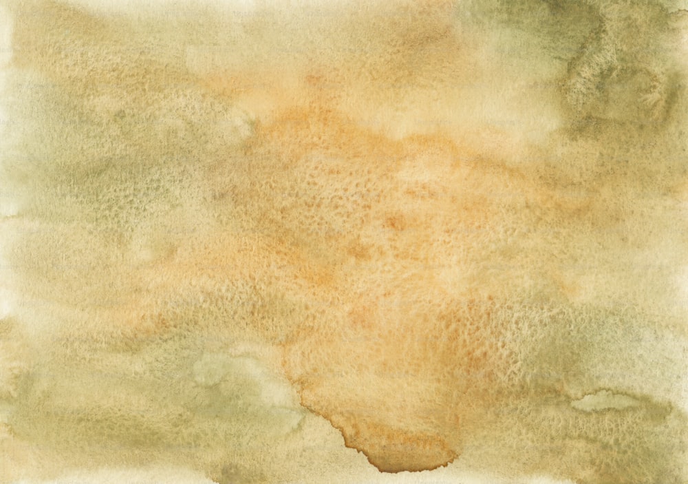 a watercolor painting of a yellow and green background
