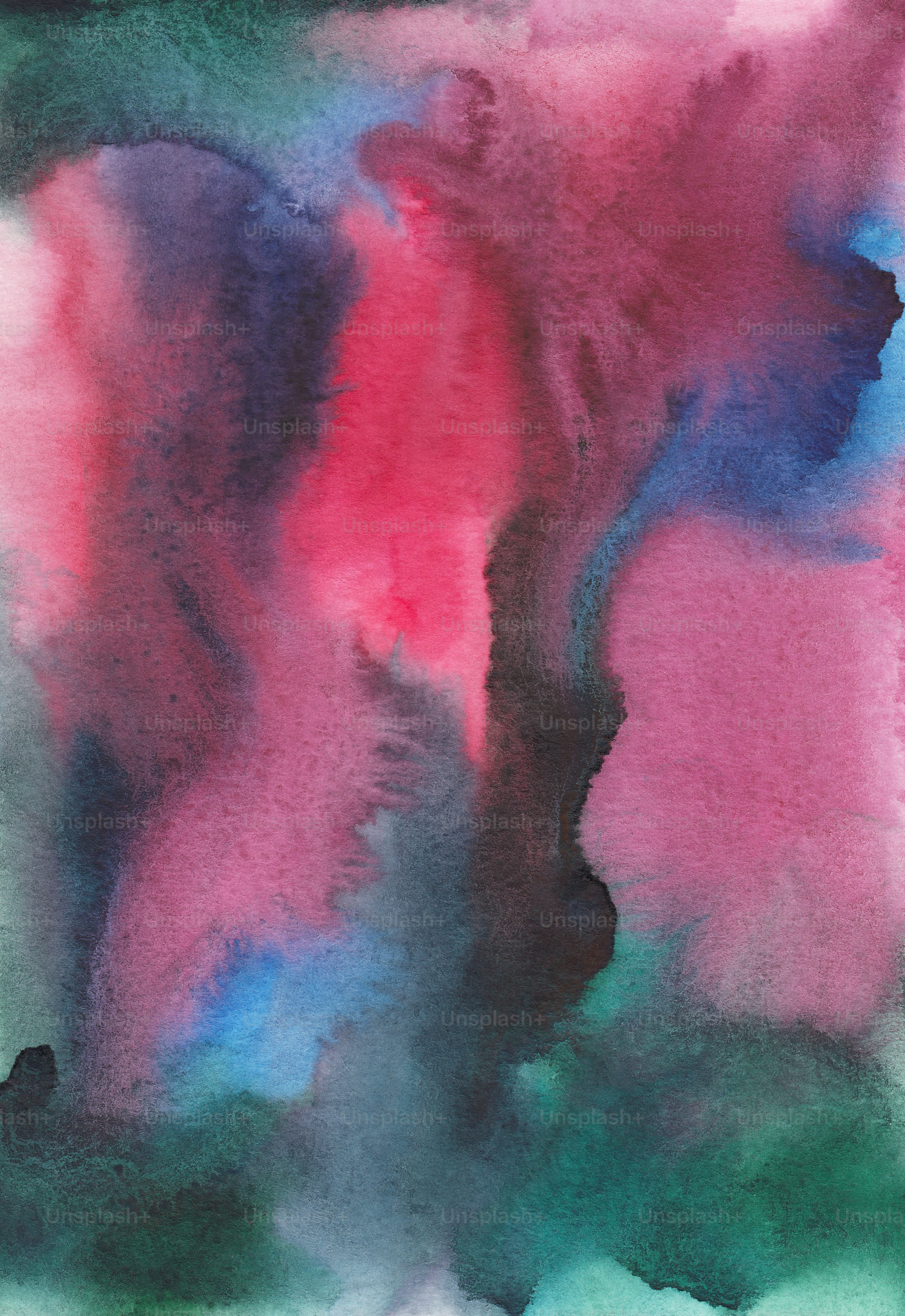 a painting with a lot of colors on it