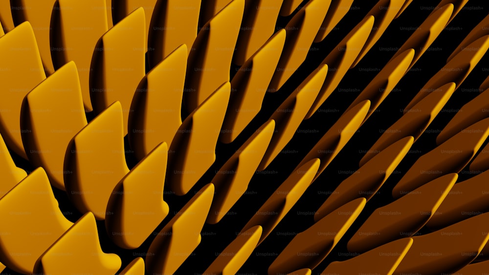 a close up of a yellow and black background