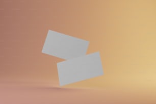 un morceau de papier blanc volant dans les airs