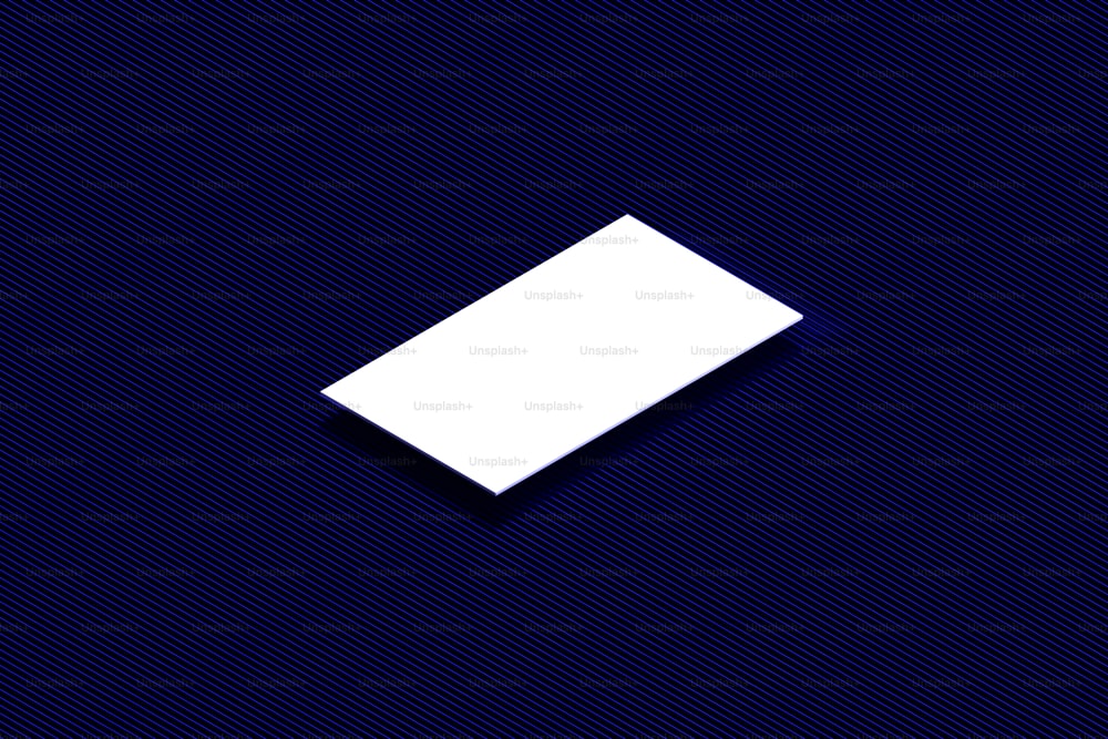 un rectangle blanc sur fond bleu