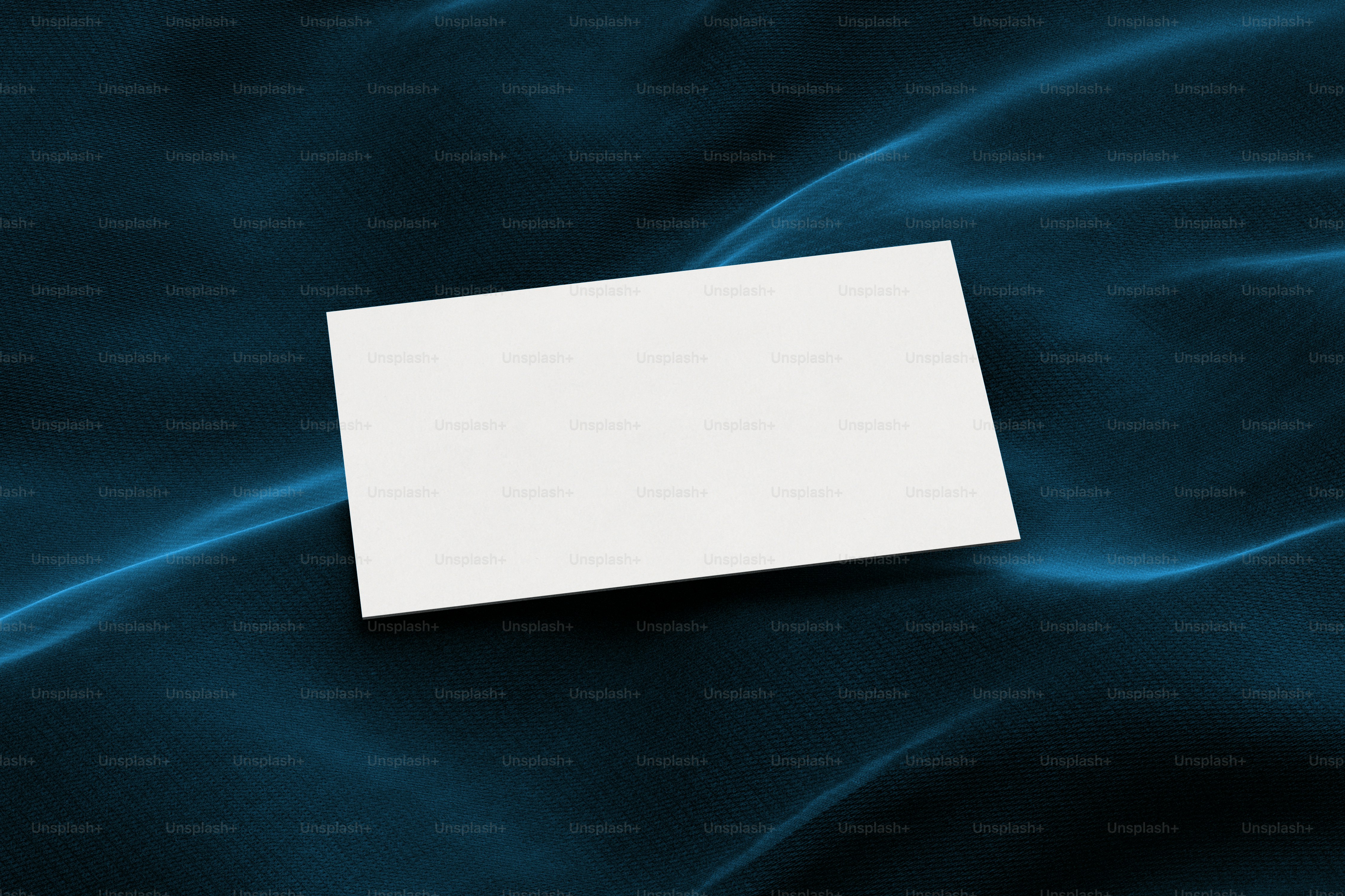 3D render of a business card mockup