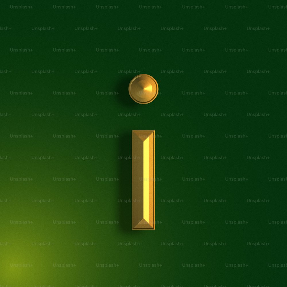 a green wall with a gold light switch