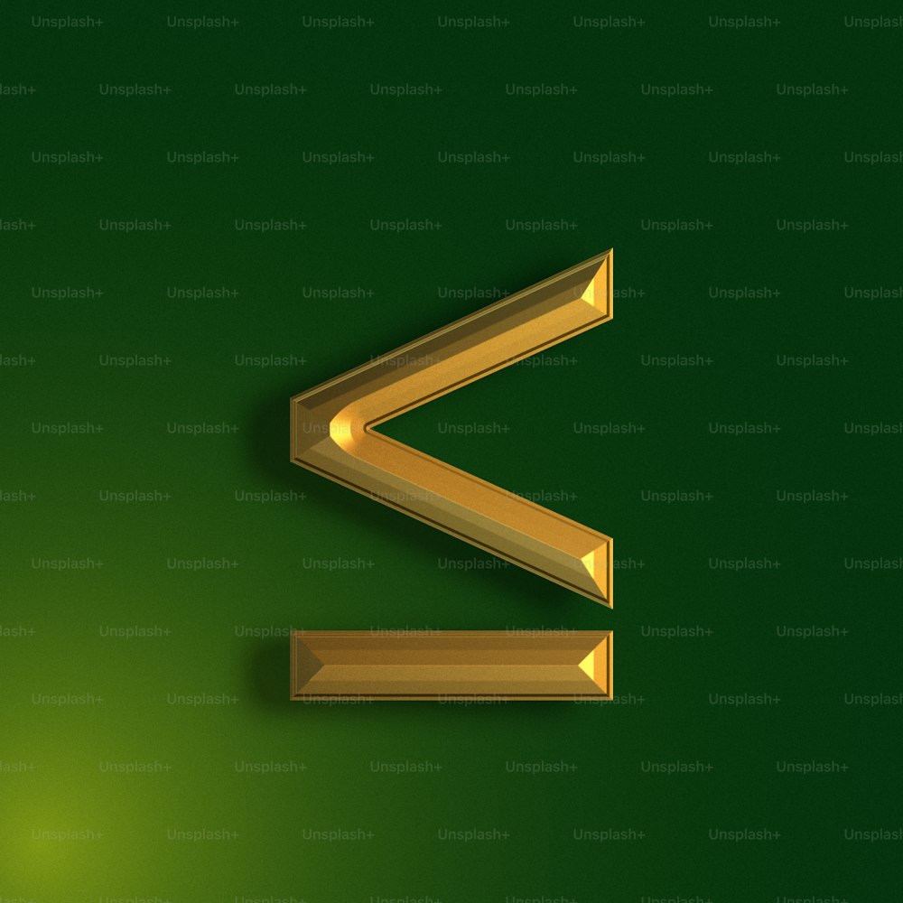 Um fundo verde com um logotipo Z dourado