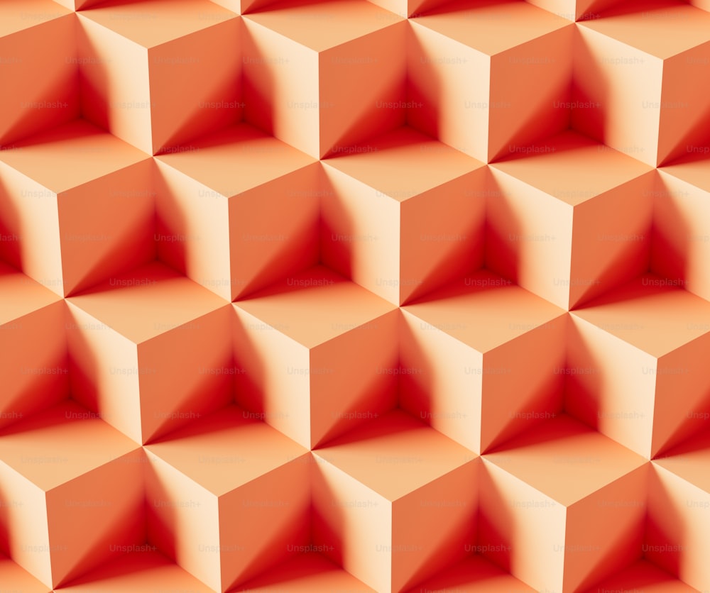 a 3d image of a wall made of cubes