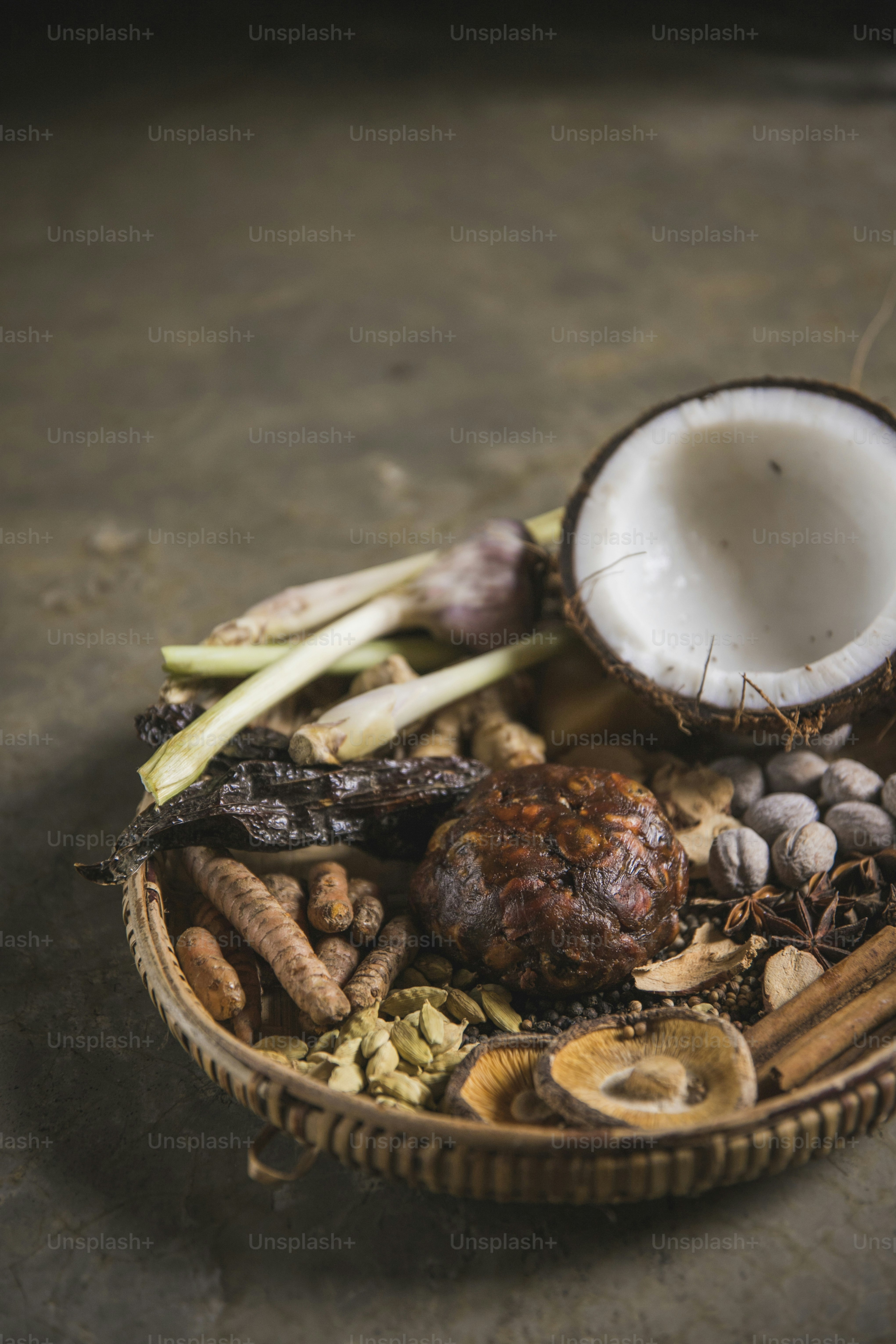 a basket filled with different types of food