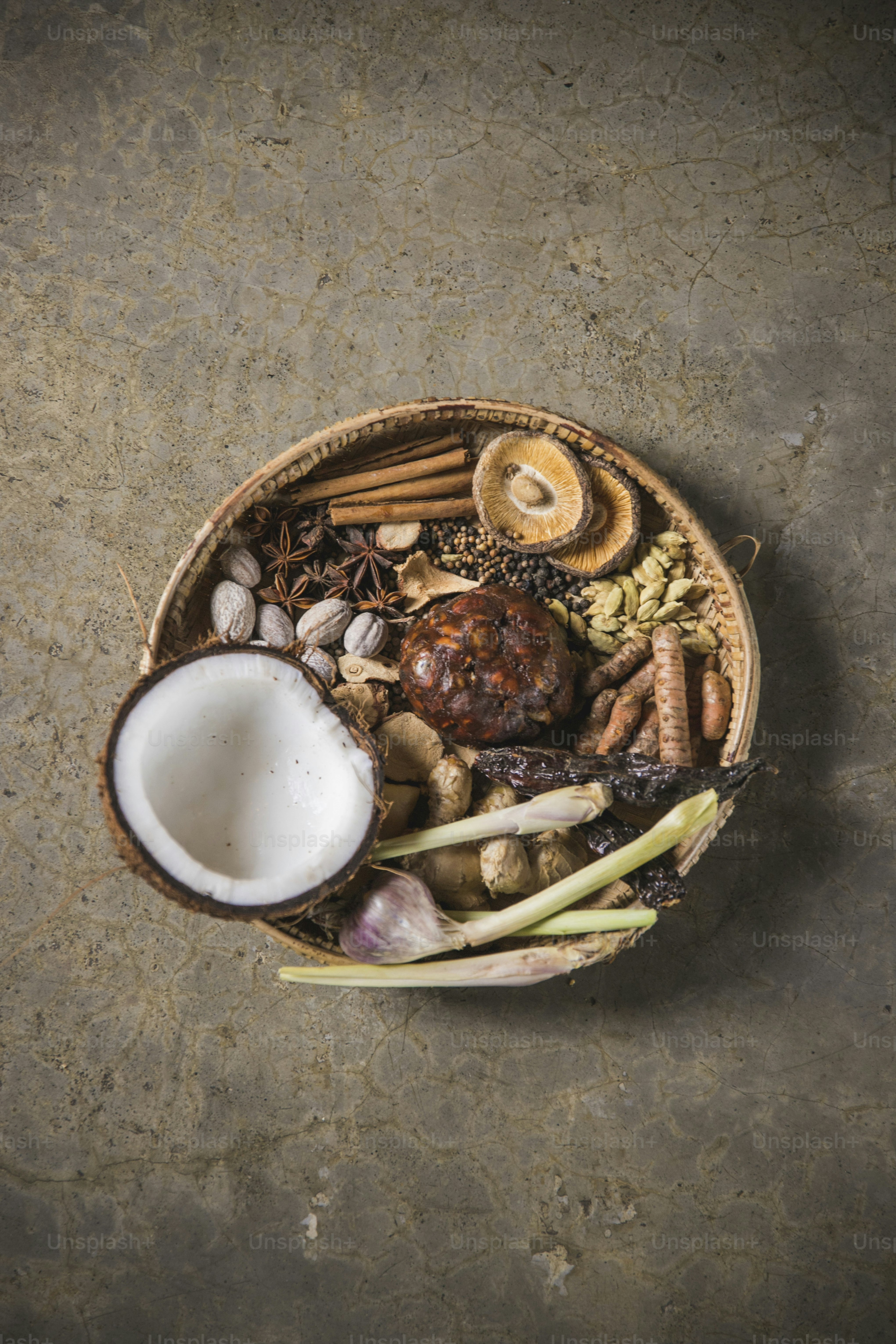 a basket filled with different types of food