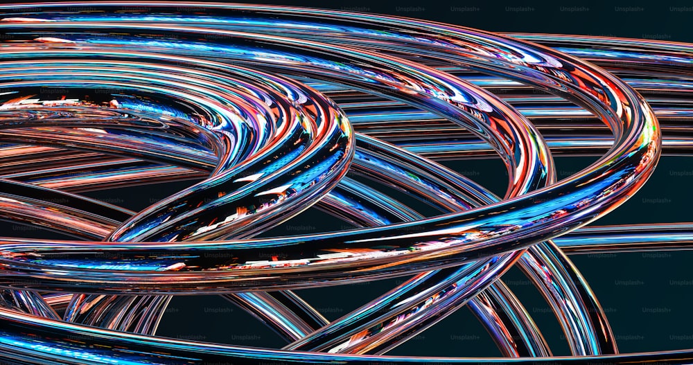 um close up de um monte de fios de metal