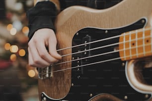 a person playing a guitar