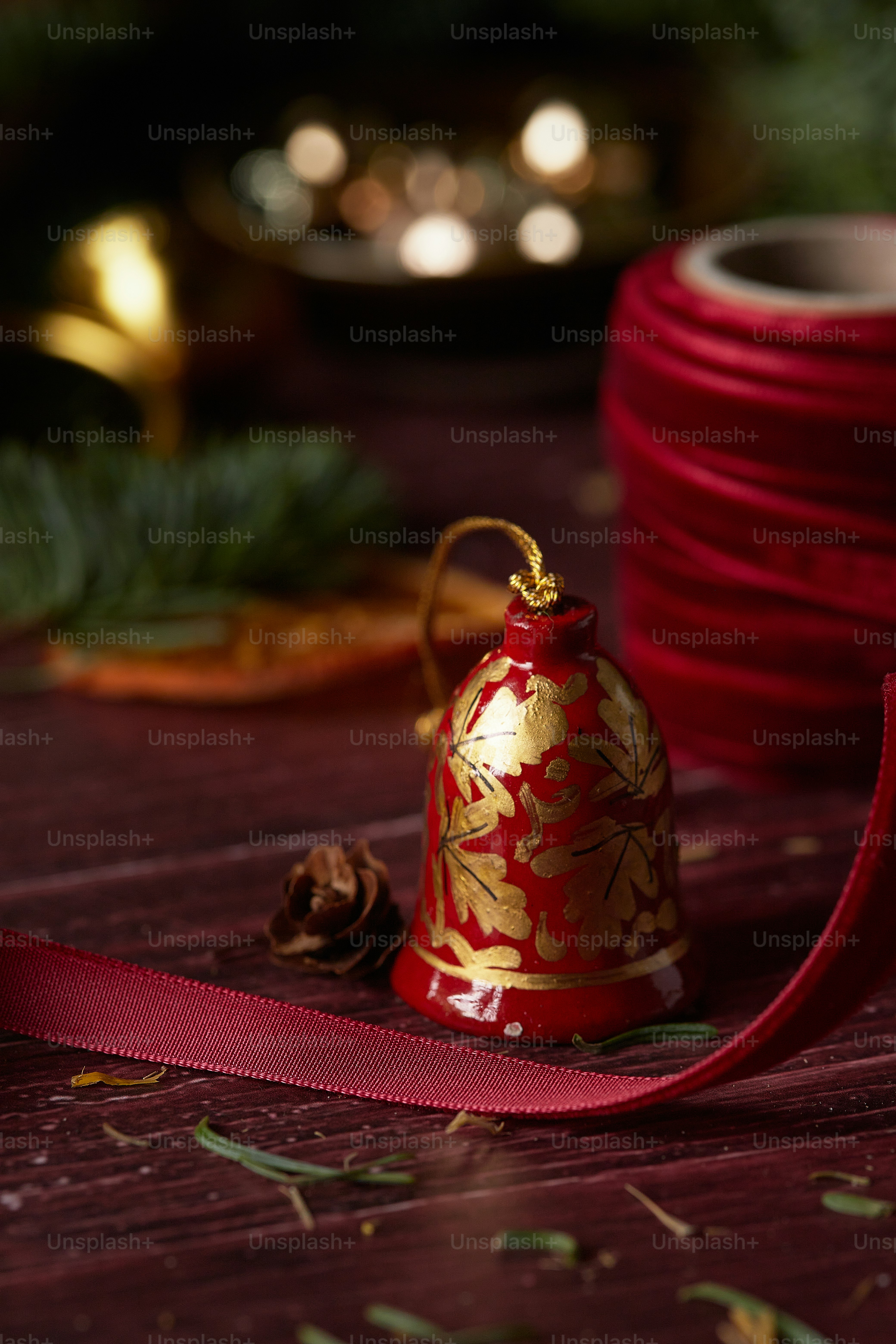 a vase and a candle on a table
