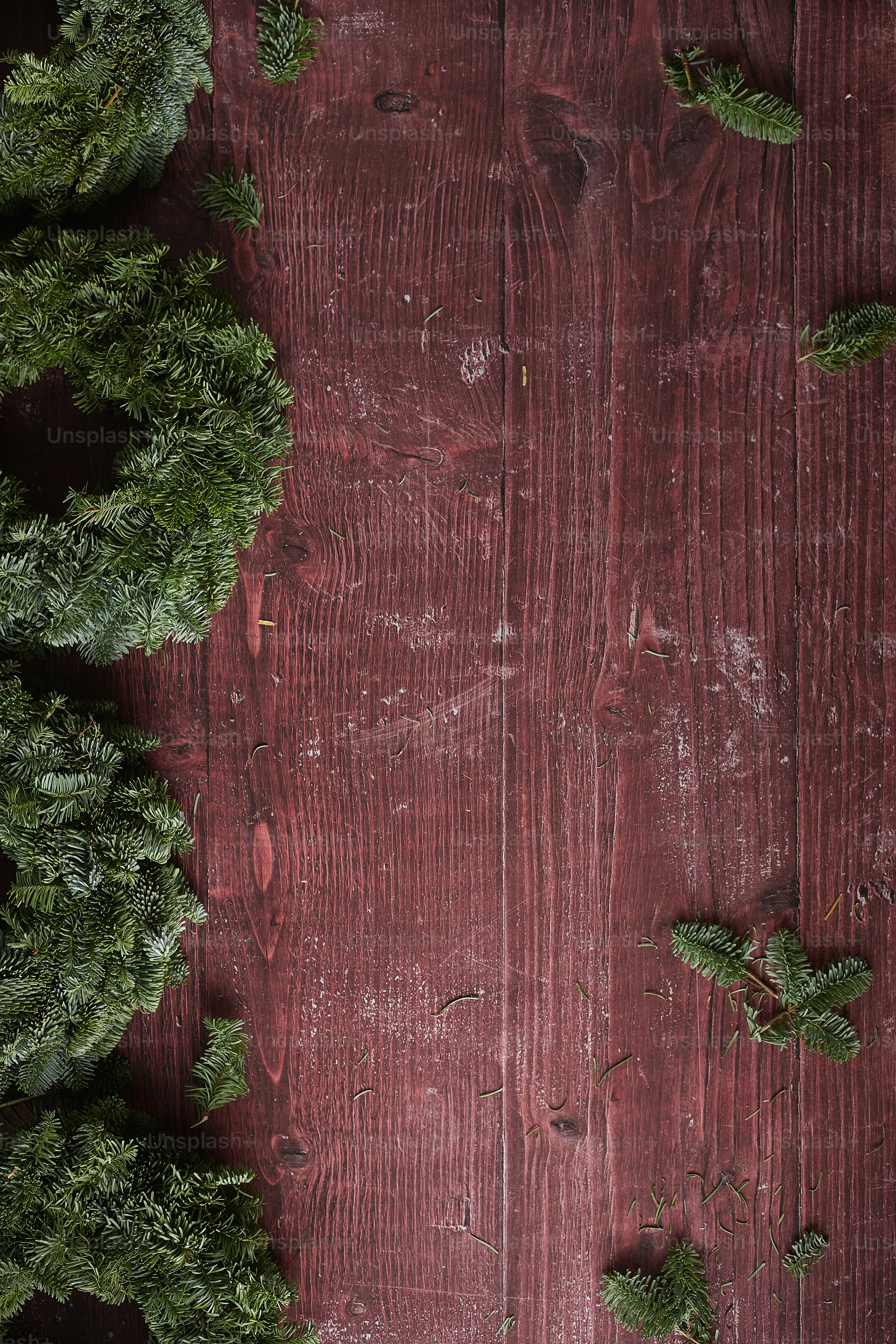 a wood fence with plants