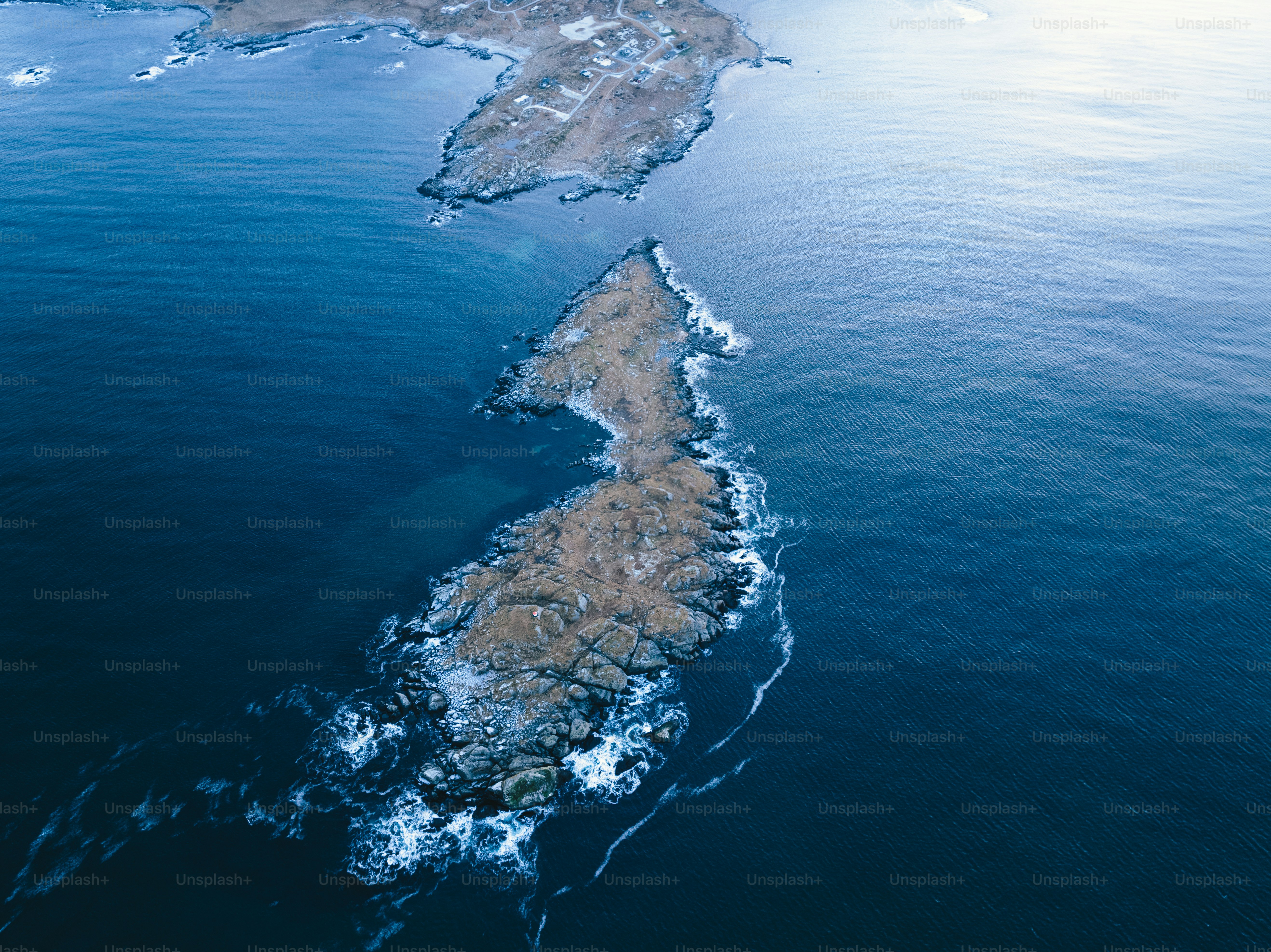 an aerial view of a beach
