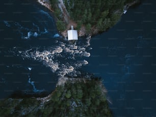 灯台の空中写真